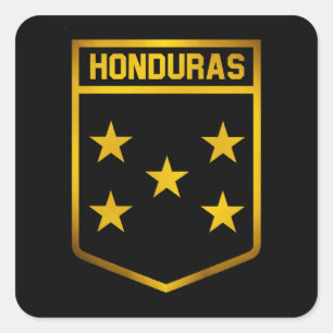 Honduras Emblem Square Sticker