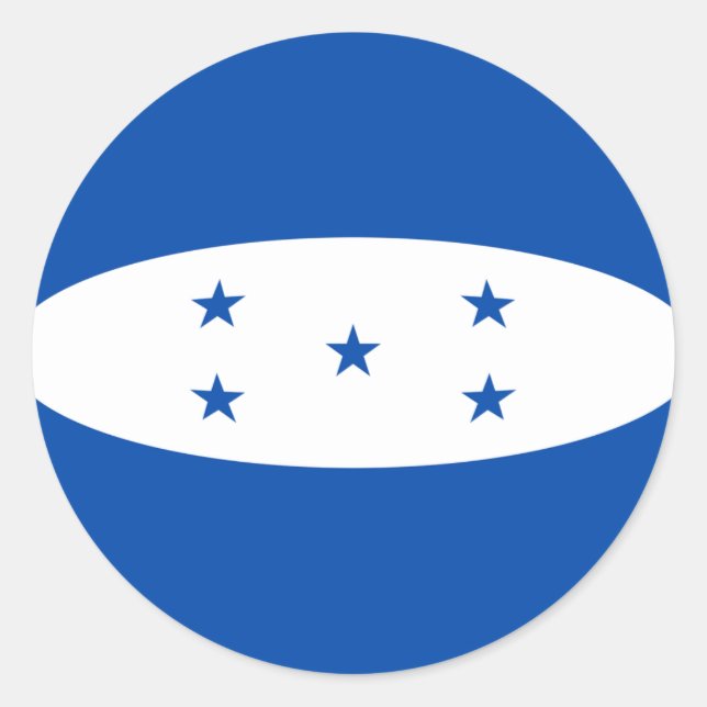 Honduras Fisheye Flag Sticker (Front)