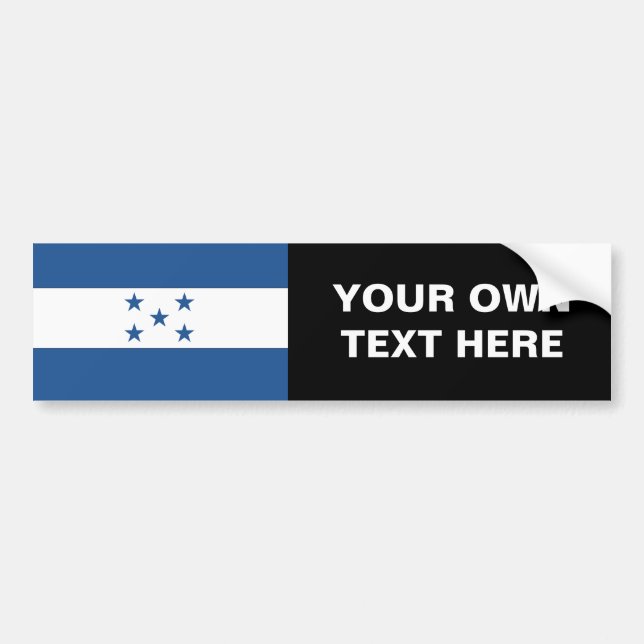Honduras Flag Bumper Sticker (Front)