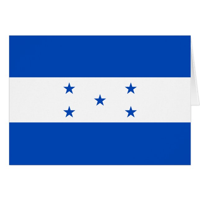 Honduras Flag Card (Front Horizontal)