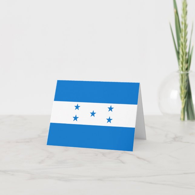 Honduras Flag Card (Front)