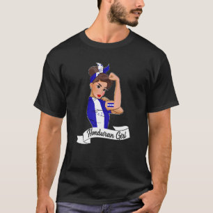 Honduras Flag Catracha Dna Hondureñas Tegucigalpa T-Shirt