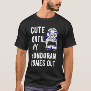 Honduras Flag Catracha Dna Hondureñas Tegucigalpa  T-Shirt