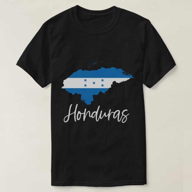Honduras Flag Central America Copan Latina Camisa  T-Shirt (Design Front)