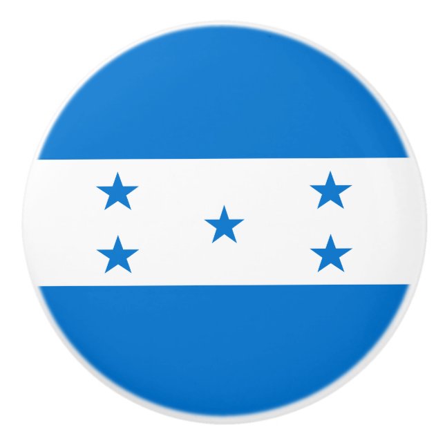 Honduras Flag Ceramic Knob (Front)