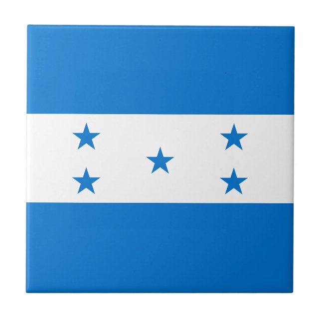 Honduras Flag Ceramic Tile (Front)