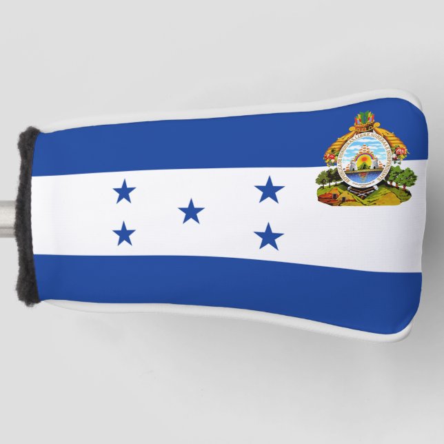 Honduras flag-coat of arms golf head cover (Front)