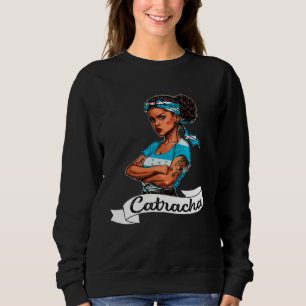 Honduras Flag Girl Women Camiseta Catracha Mujeres Sweatshirt