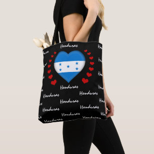 Honduras Flag & Heart Honduras Flag fashion /sport Tote Bag
