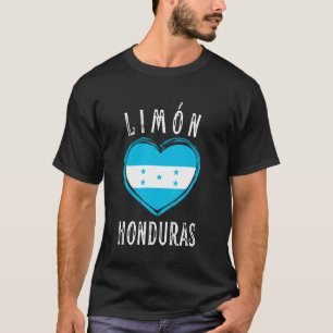 Honduras Flag Heart Limon City T-Shirt