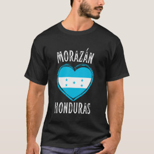 Honduras Flag Heart Morazan City T-Shirt