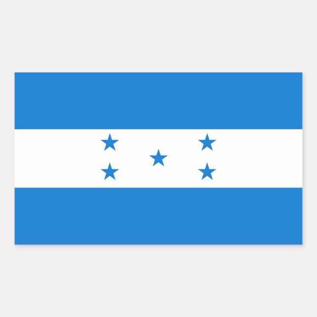 Honduras Flag HN Rectangular Sticker (Front)