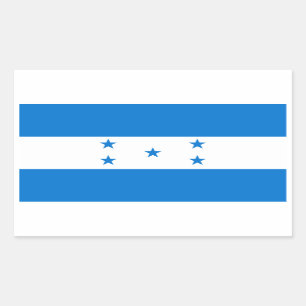 Honduras Flag HN Rectangular Sticker
