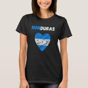 Honduras Flag Holiday Honduras Heart Honduran Flag T-Shirt