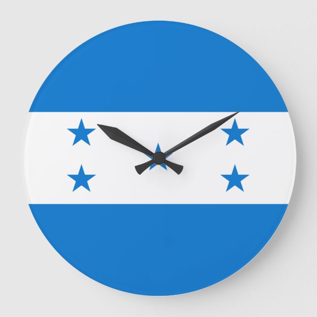 Honduras Flag Large Clock (Front)