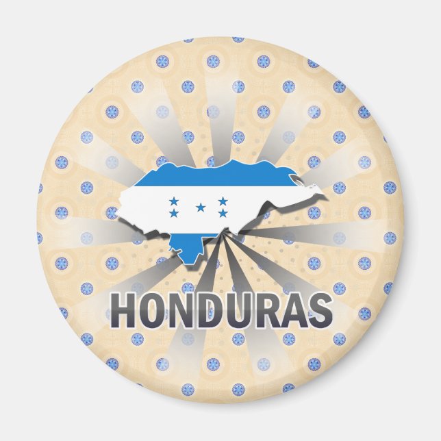 Honduras Flag Map 2.0 Magnet (Front)
