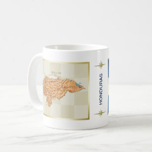 Honduras Flag + Map Mug