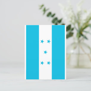 Honduras flag postcard