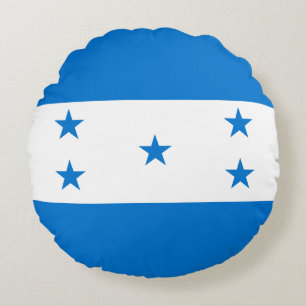 Honduras Flag Round Cushion