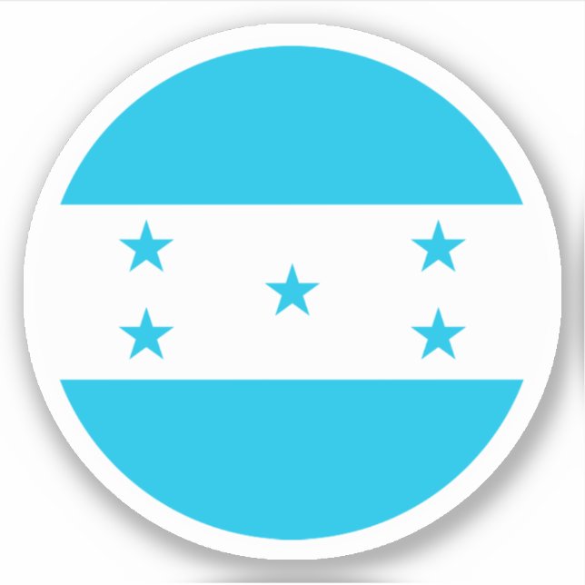 Honduras Flag Round Sticker (Front)
