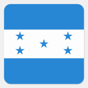 Honduras Flag Square Sticker