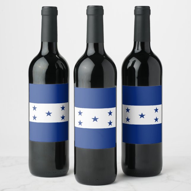 Honduras flag wine label (Bottles)