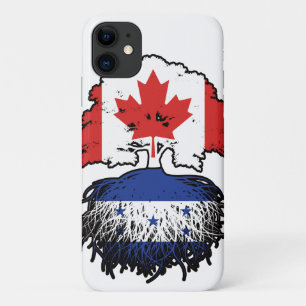 Honduras Honduran Canadian Canada Tree Roots Flag iPhone 11 Case