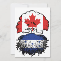 Honduras Honduran Canadian Canada Tree Roots Flag