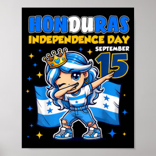Honduras Independence Day September 15 Celebration Poster