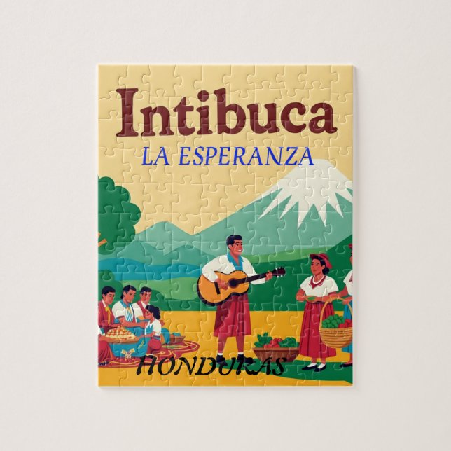  Honduras INTIBUCA Retro poster Jigsaw Puzzle (Vertical)