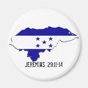 Honduras Mission Jeremias 29:11-14 - Customised Magnet