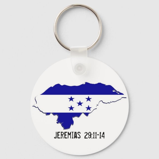Honduras Missions Jeremias 29:11-14 Key Ring (Front)
