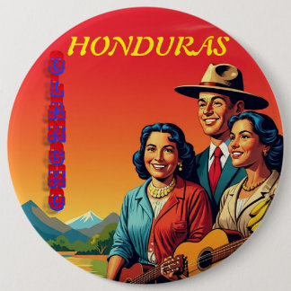 Honduras OLANCHO Retro poster 6 Cm Round Badge