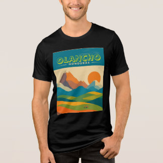 Honduras OLANCHO Retro poster Tri-Blend Shirt