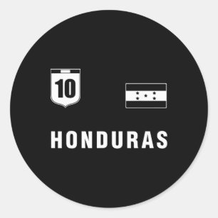 Honduras Outfit Blue Honduras Apparel Design Cloth Classic Round Sticker