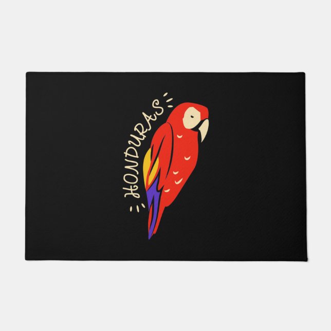 Honduras Parrot Doormat (Front)