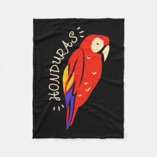 Honduras Parrot Fleece Blanket