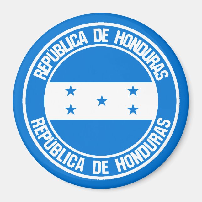Honduras Round Emblem Magnet (Front)