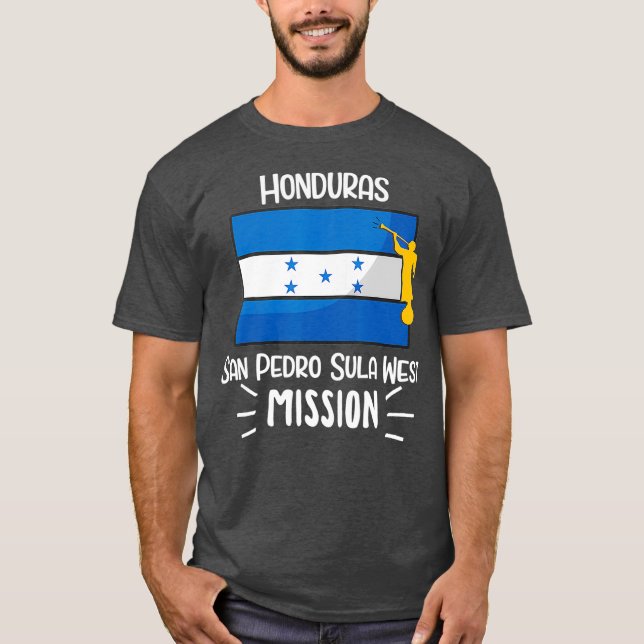 Honduras San Pedro Sula West Mormon LDS Mission T-Shirt (Front)