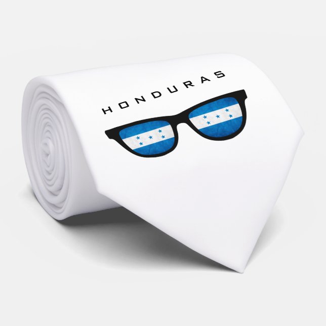 Honduras Shades custom text & colour tie (Rolled)