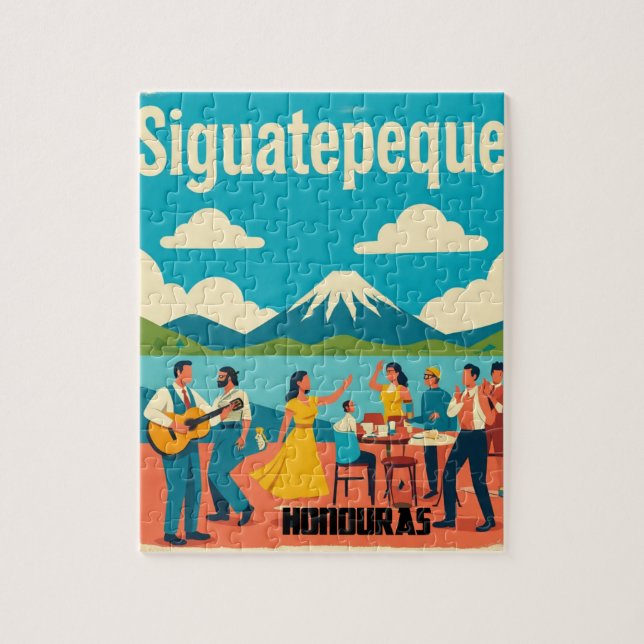  Honduras SIGUATEPEQUE Retro poster Jigsaw Puzzle (Vertical)