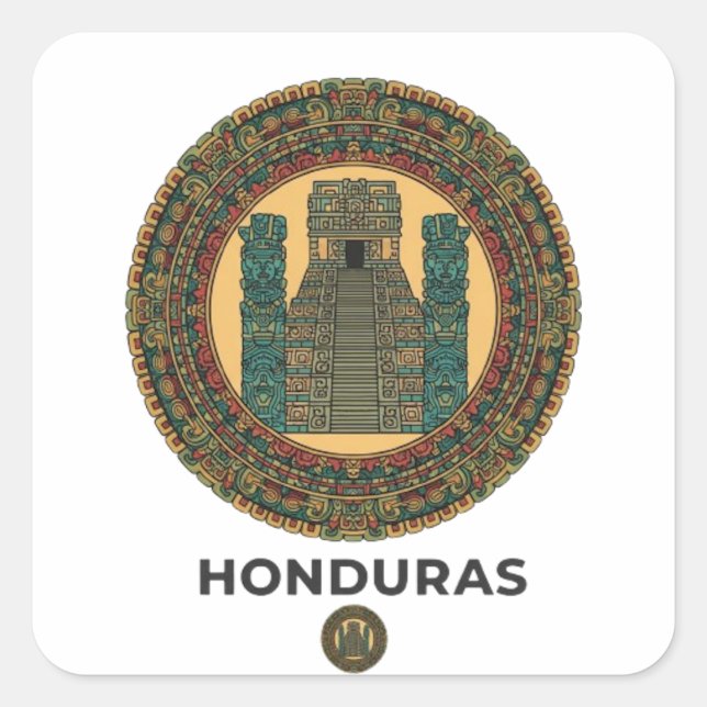 HONDURAS SQUARE STICKER (Front)