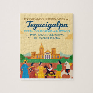 Honduras TEGUCIGALPA DC Retro poster Jigsaw Puzzle
