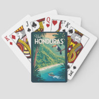 Honduras Toucan Illustration Travel Art Vintage