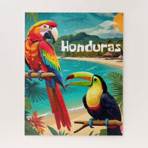 Honduras Travel Vintage Retro Poster Jigsaw Puzzle