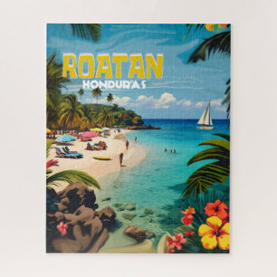 Honduras Travel Vintage Retro Poster Jigsaw Puzzle