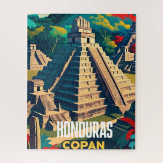 Honduras Travel Vintage Retro Poster Jigsaw Puzzle