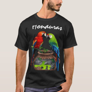 Honduras Trip Scarlet Macaw Honduras Family Vacati T-Shirt