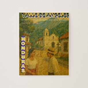Honduras Valle de Angeles Retro poster Jigsaw Puzzle