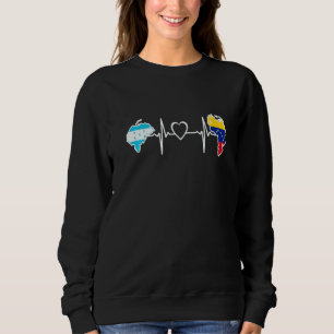 Honduras Venezuela Flag Honduran Venezuelan Heartb Sweatshirt